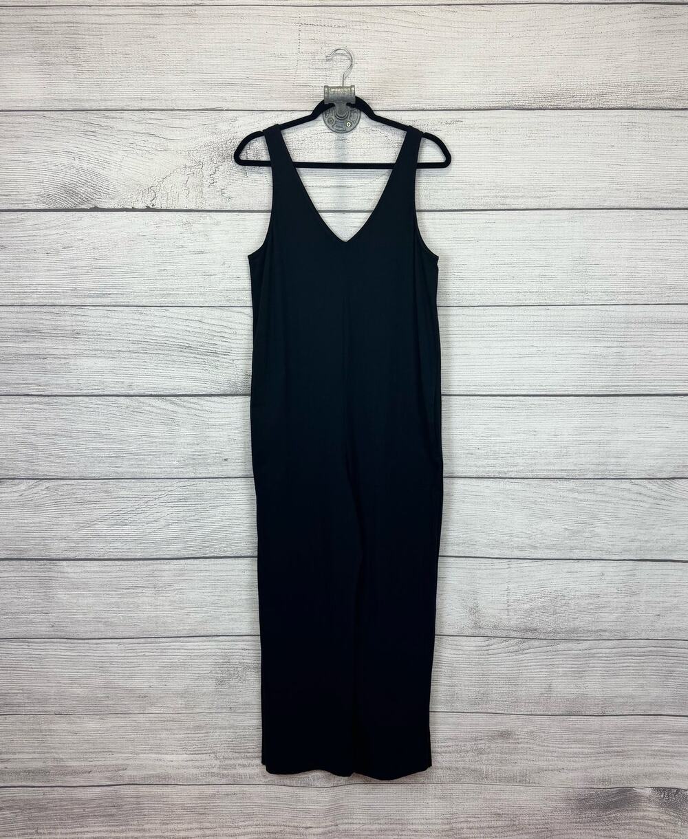 Heidi Houston Women's Black Sleeveless Soft Jumpsuit Size Small